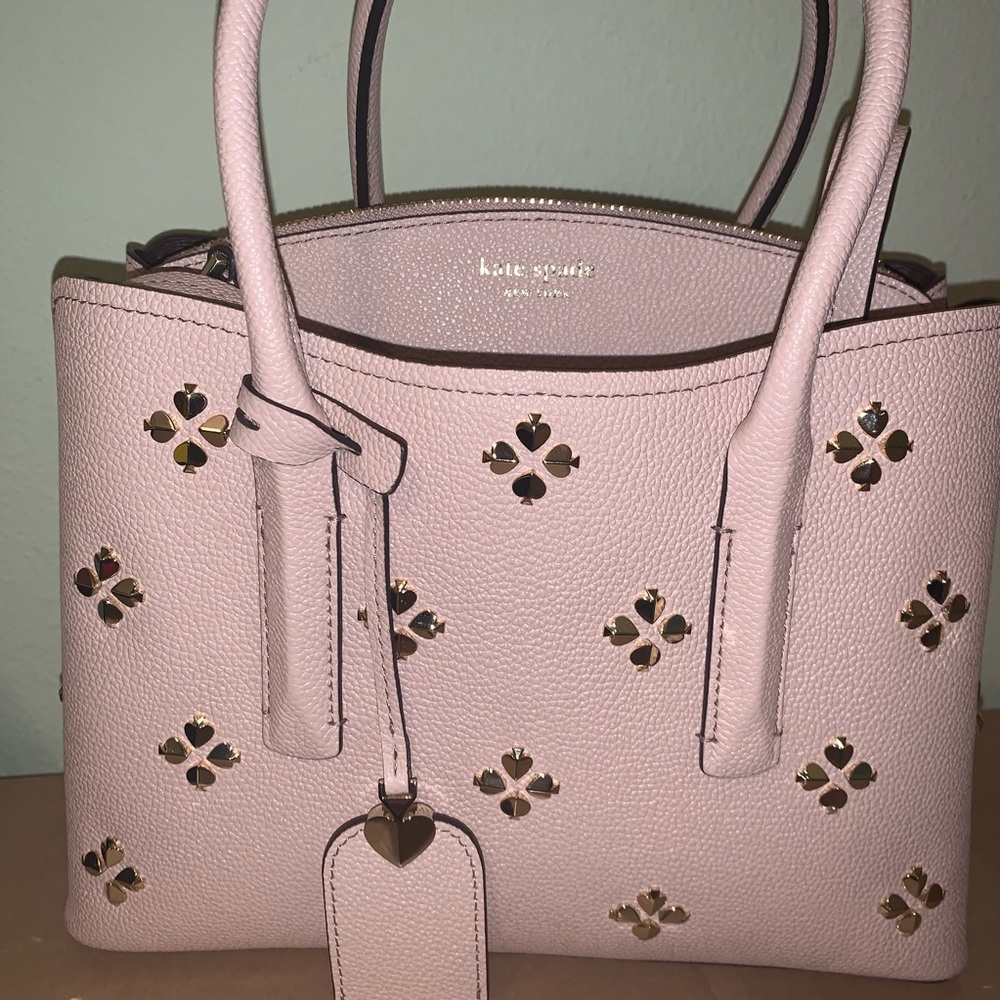 Margaux Spade stud Kate spade satchel warm vellum - Picture 1 of 8